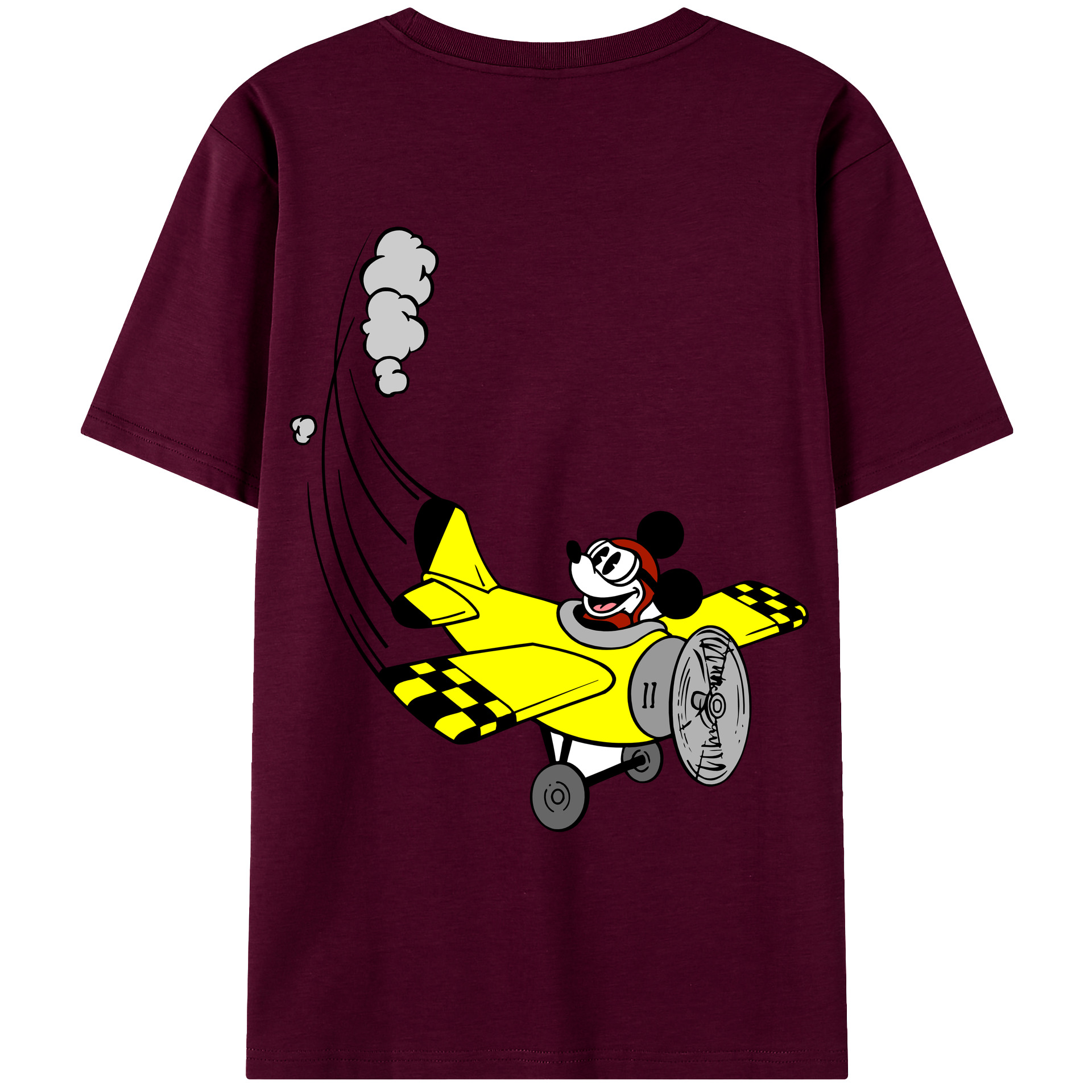 （画像用） ミッキーマウス Mickey Mouse レディース半袖Tシャツ(バックプリント)